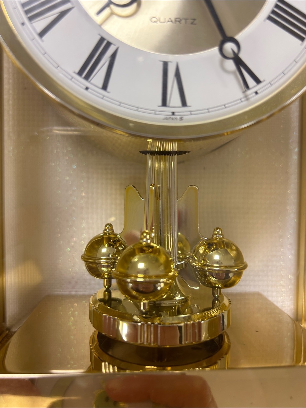 Seiko Gold Tone Arch Mantel Clock image 3